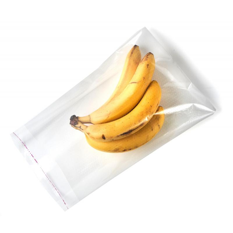 Пакет БОПП 250x350мм+40мм клапан со скотчем 30мкм с перфорацией 100 шт/уп