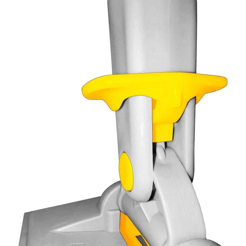 Держатель МОПа универс/зажимы, пластик LuscanProf  50х11см, серый/желтый