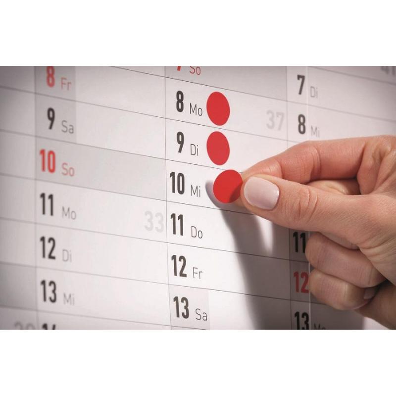 Этикетки самоклеящиеся точки  3088 d=12 мм, многоцветный, 270шт/уп