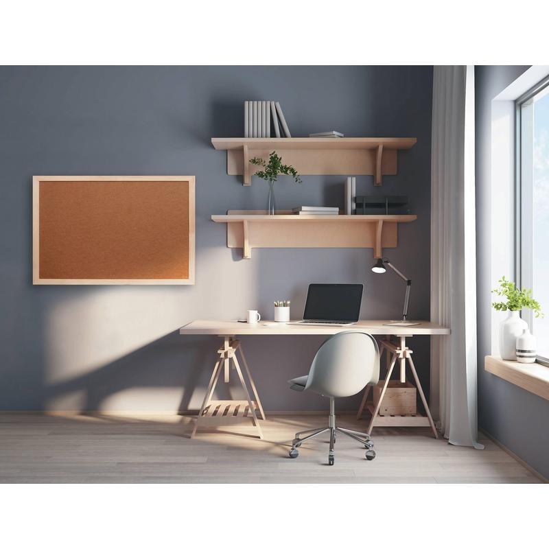 Доска пробковая Attache 100х150 см деревян. рама