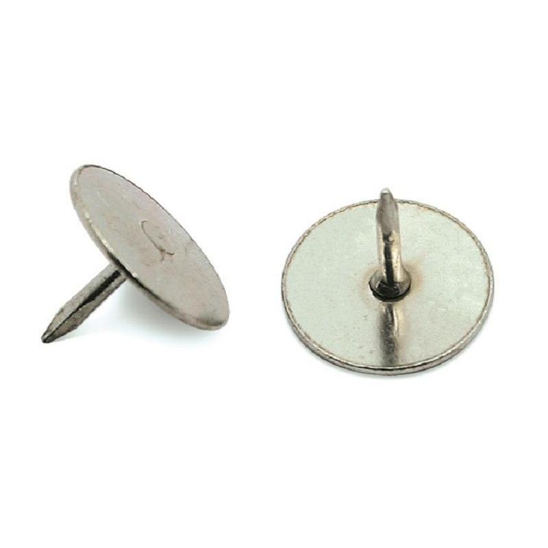 Кнопки канцелярские ICO стальные, 11 мм, стальные, 100 шт. карт.уп