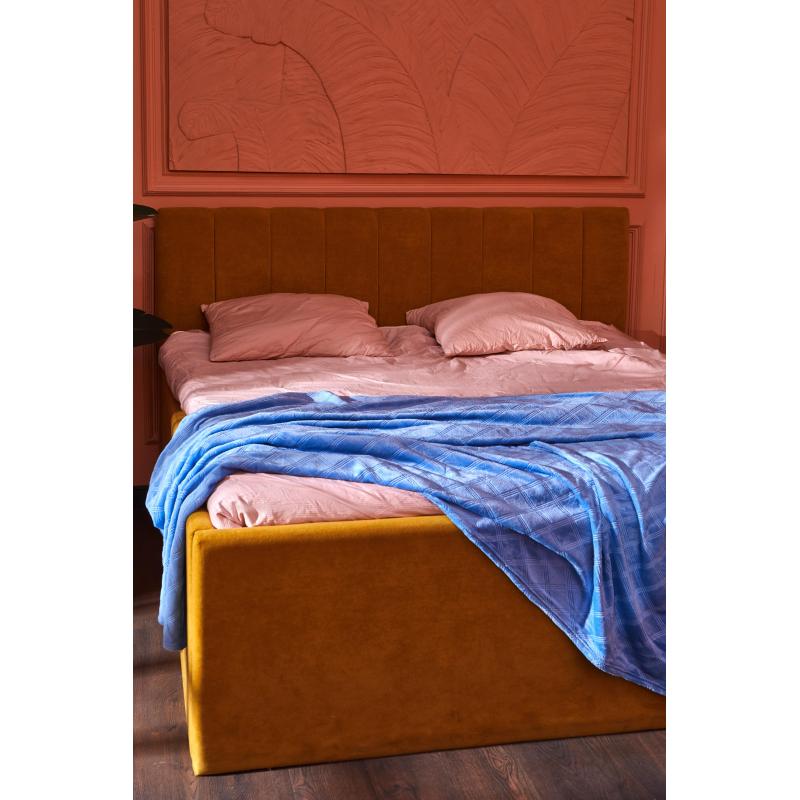 Плед микрофибра Luscan, фактура синий 200х220