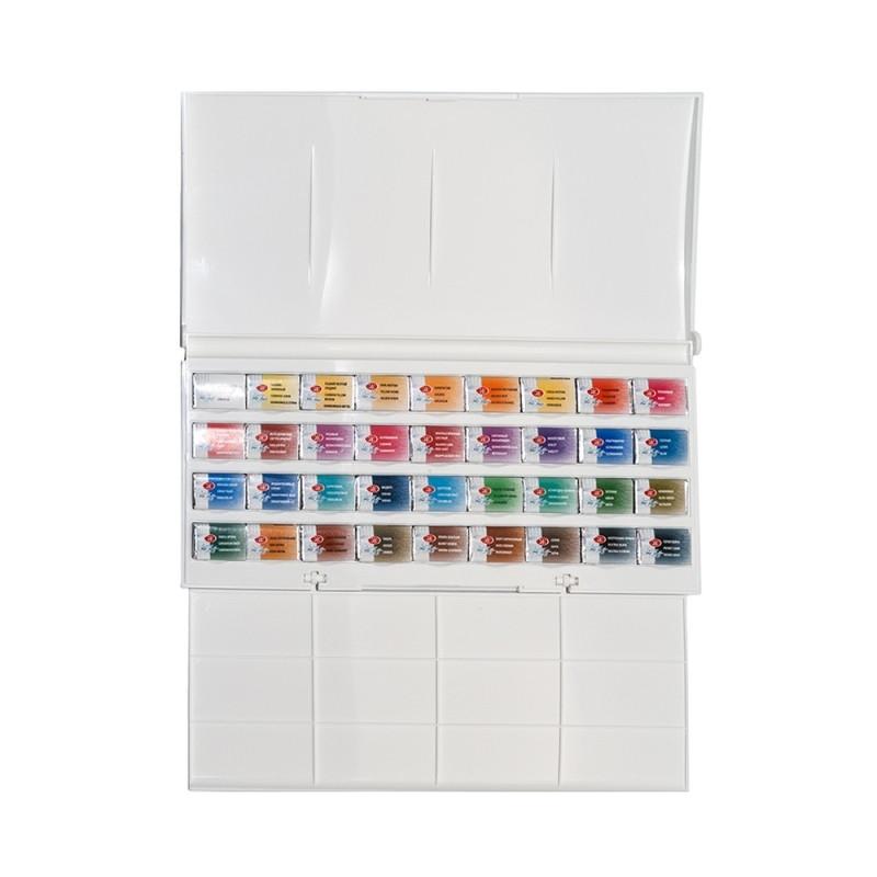 Краски акварельные Белые ночи 36цв кюветы 1942258