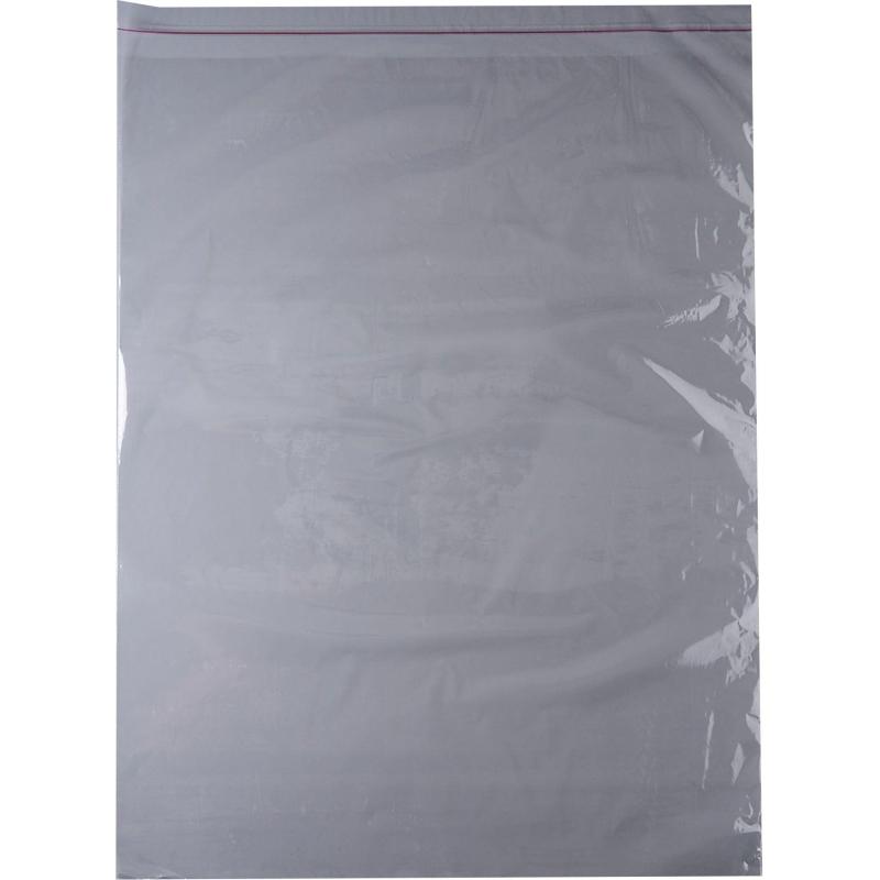 Пакет фасовочный ПП 60х70+5см с клеевым клапаном 30 мкм 100 шт/уп