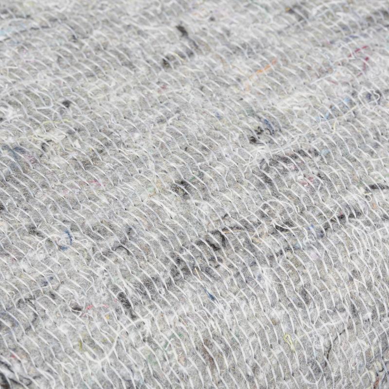 Тряпка для пола нетканое регенерир. прошивное полотно серое 80х100см 5шт/уп