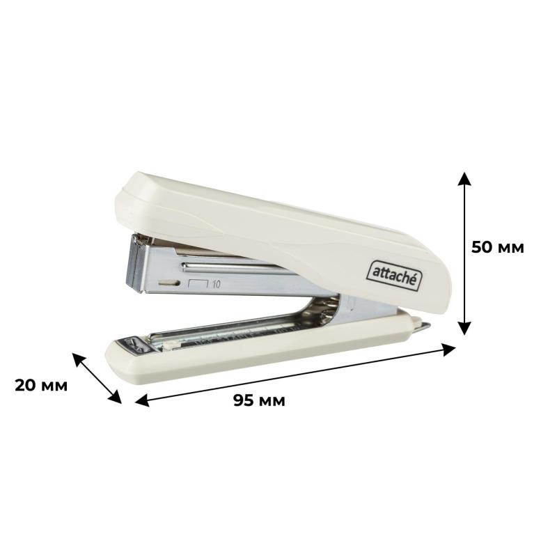Степлер Attache PSW1020 (№10) до 20 лист., пластик/металл, белый