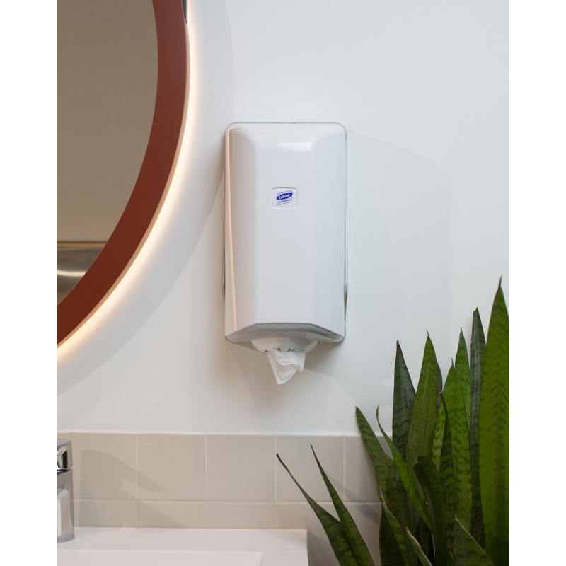 Диспенсер для полотенец рулон Luscan Professional ЦВ белый мини SG1