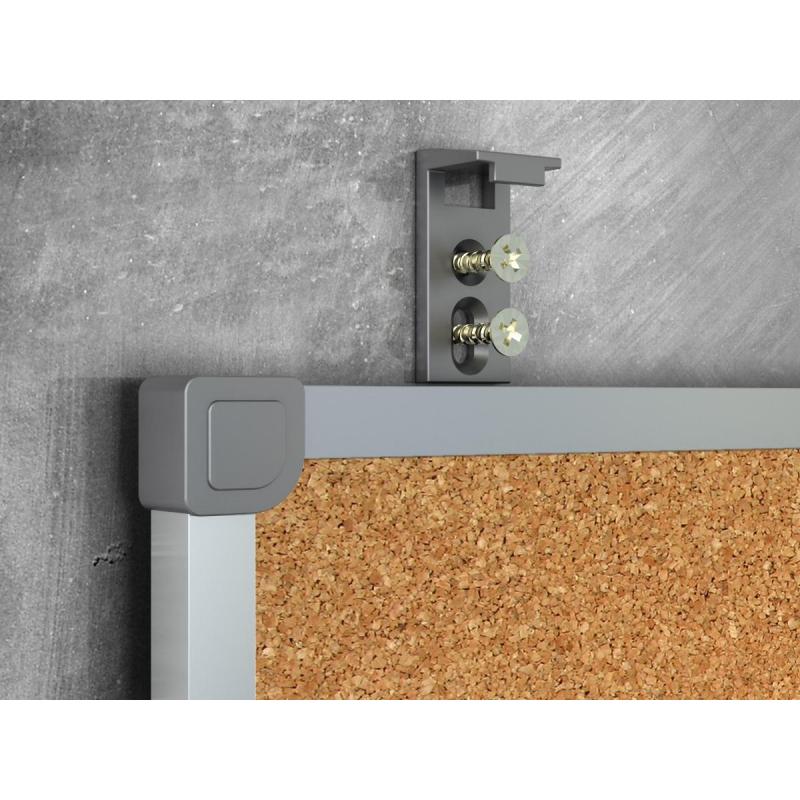 Доска для информации комб.пробков/магн-маркерная лак 60х90см алюм.ра Combo