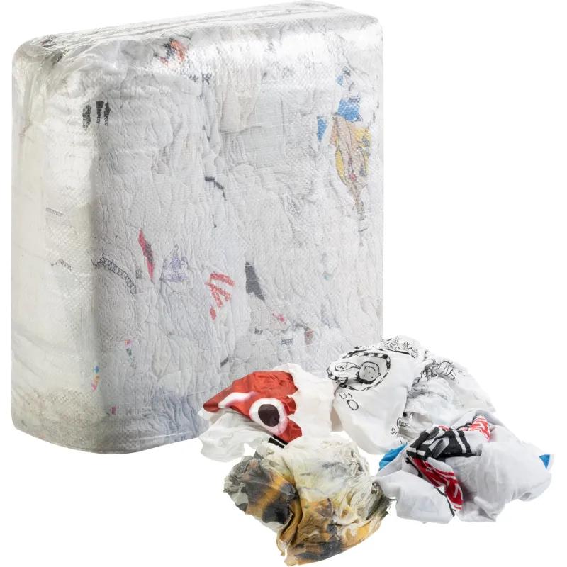 Ветошь трикотаж белый с вкраплениями_Б, 10кг