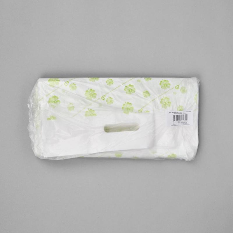 Пакет с вырубной ручкой 38*54 см, 55 мкм, с рисунком, 50 шт/уп.