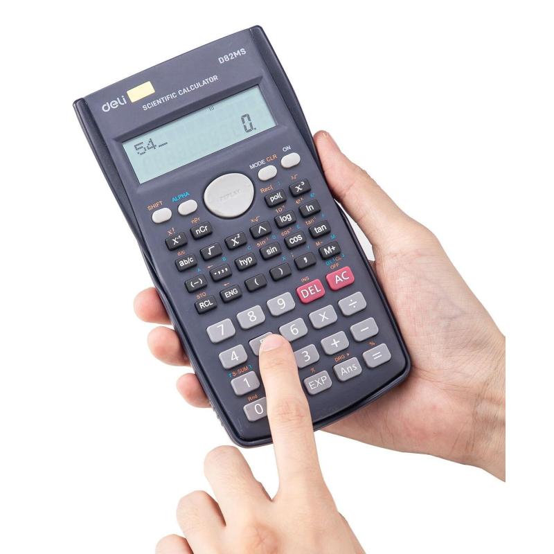 Калькулятор научный Deli ED82MS темно-синий 10+2-разр. 240 функций