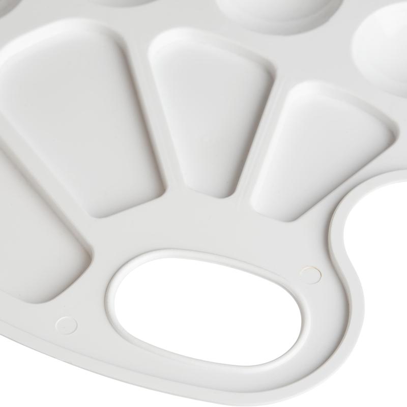 Палитра овальная белая