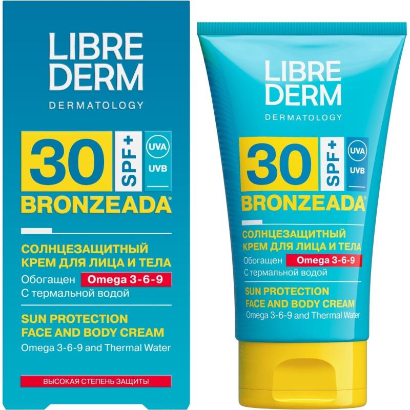 Крем солнцезащитный LIBREDERM BRONZEADA с Омега3-6-9 и терм вод SPF30 150мл