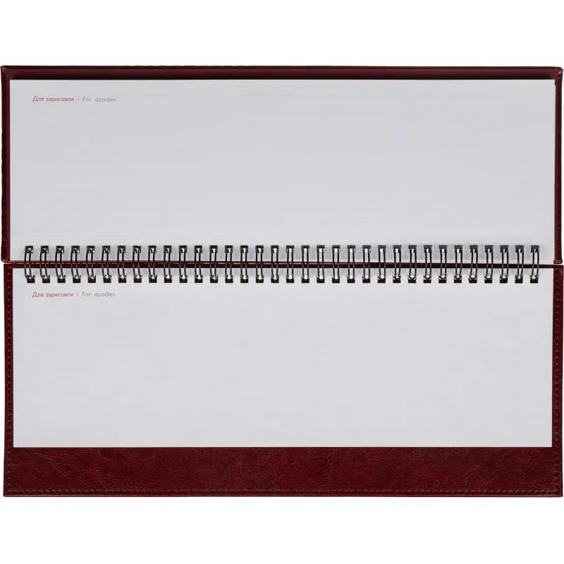 Планинг датированный 2026 ESCALADA 310x130мм, 64л, бордовый 70323