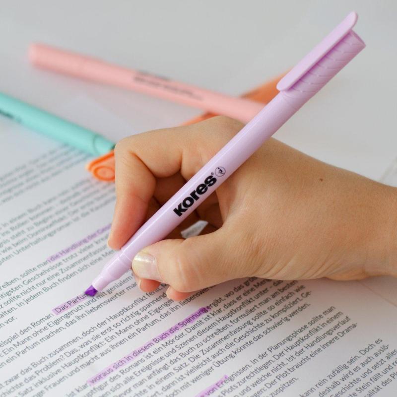 Набор текстовыделителей KORESHIGHLINER PASTEL6ц 1-4ммскош нак36246