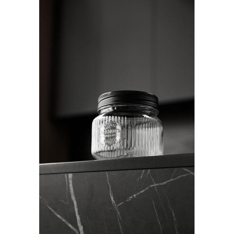 Набор банок квадратных с рельефом PREMIUM 0,6л, 1,3л, 2л(Черный)