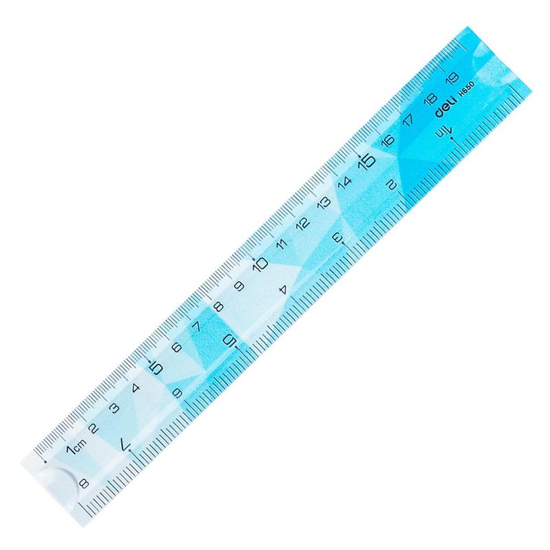 Линейка 20 см Deli EH650, гибкая, цвет в ассортименте