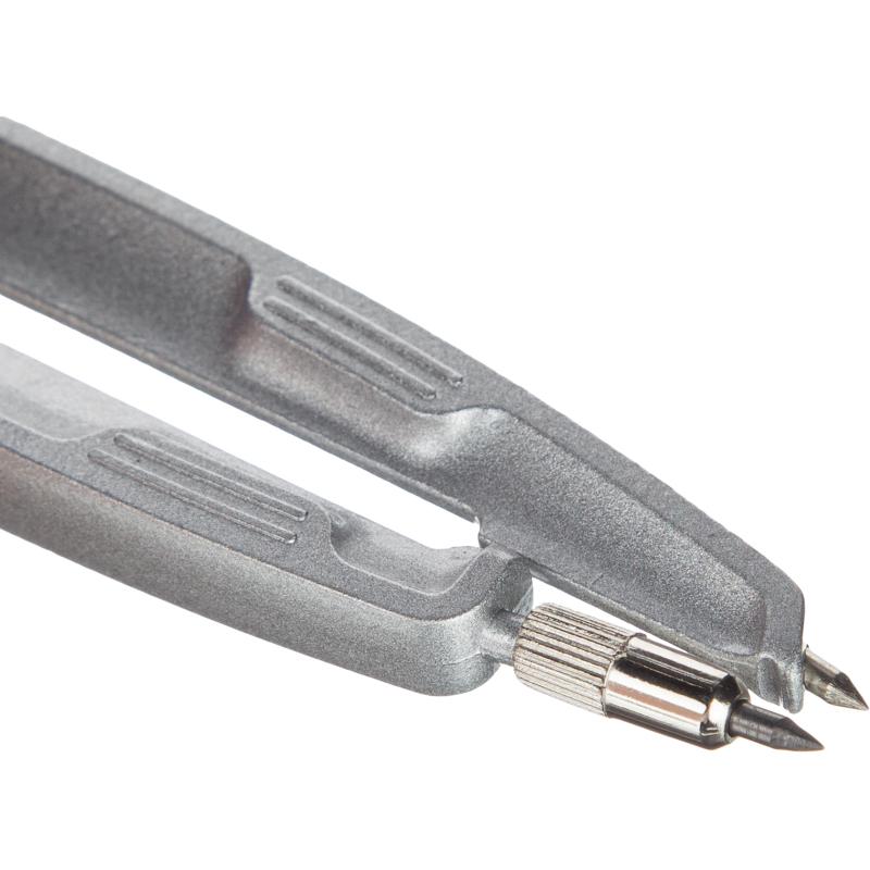 Готовальня 5 пр/наб циркуль 120мм фиолетов/роз пласт.пенал S50005