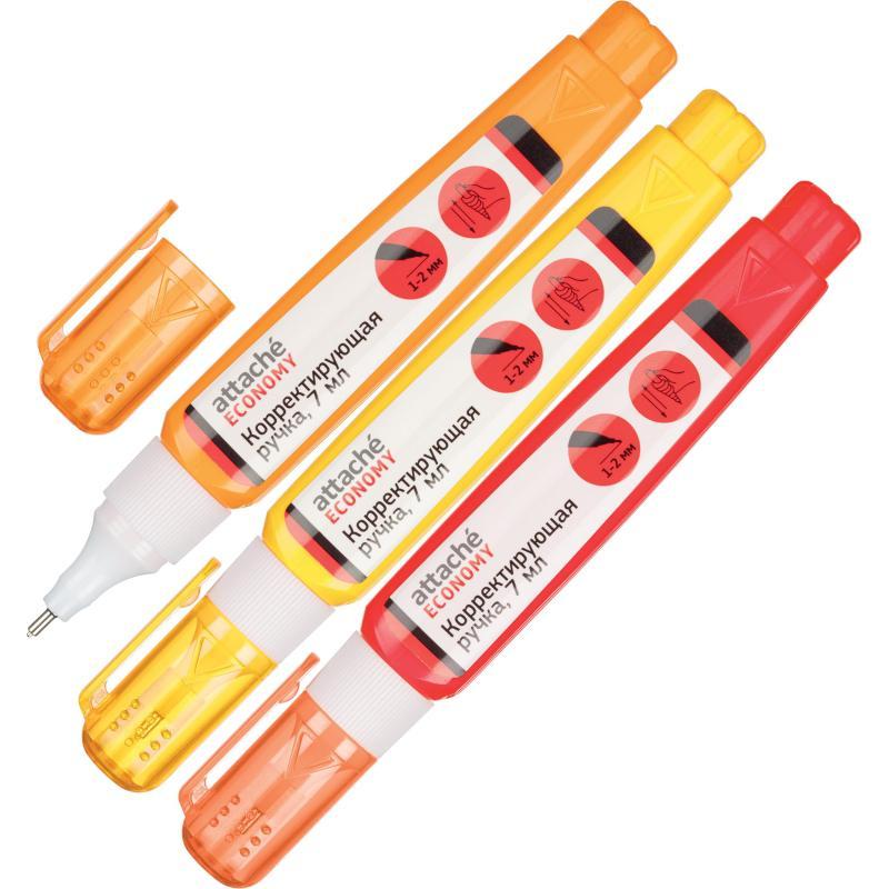 Корректирующий карандаш 7мл Attache Economy, мета ллический наконечник