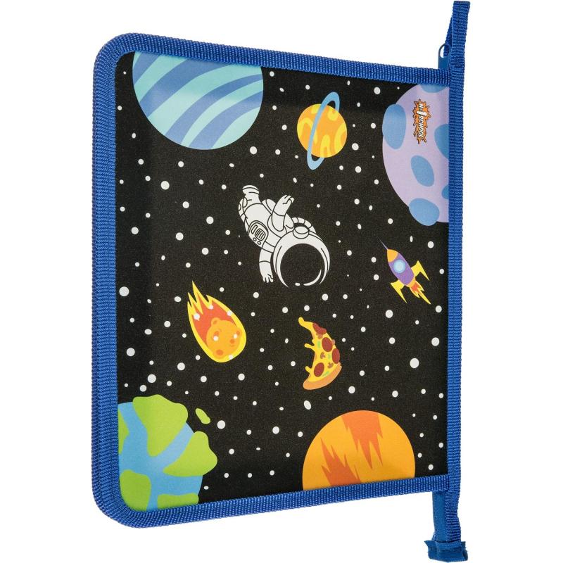 Папка для тетрадей  Space time, А5, молния,  пластик, ПТ-713