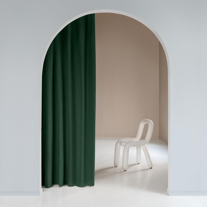 Штора Волшебная Ночь, Рогожка 165х270 см Изумруд 791099