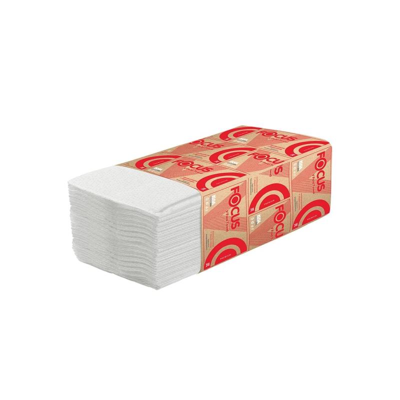 Полотенца бумажные д/дисп. FOCUS PremiumVсл 2сл 200л15пач/уп 5083740 п/э