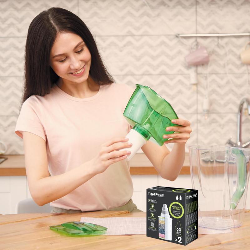 Картридж сменный БАРЬЕР Жесткость Железо, 2 шт, защищает от накипи и железа