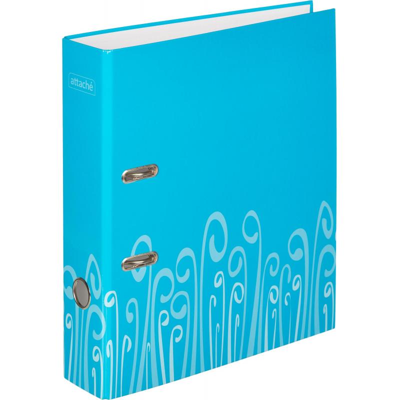Папка-регистратор Attache Fantasy 75мм ламин.картон голубой, бум/лам.карт