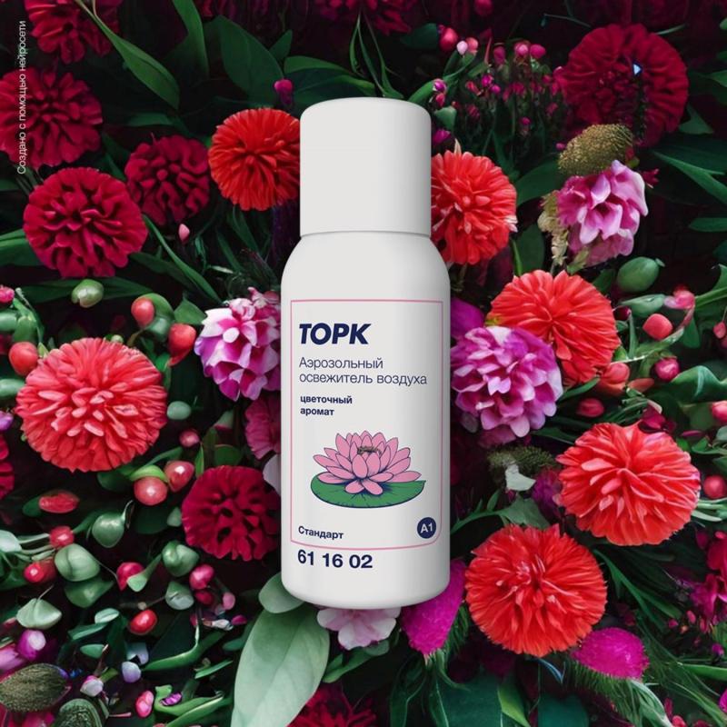 Баллон сменный для автоосвежителя Торк Стандарт А1 цветочный 100мл 611602