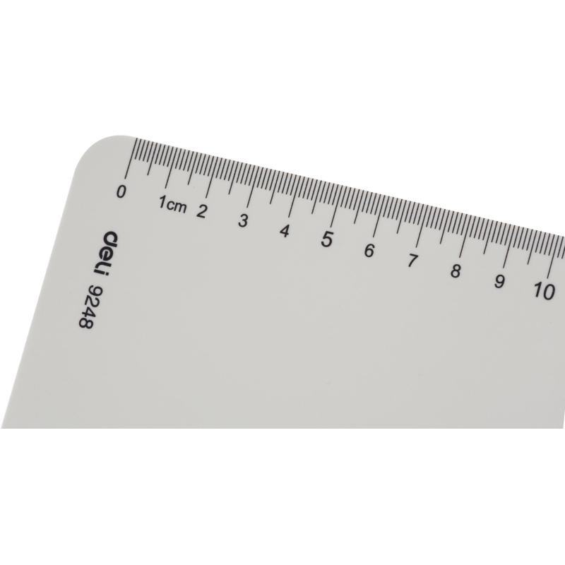 Папка-планшет пластик Deli А4, с линейкой, серый E9248