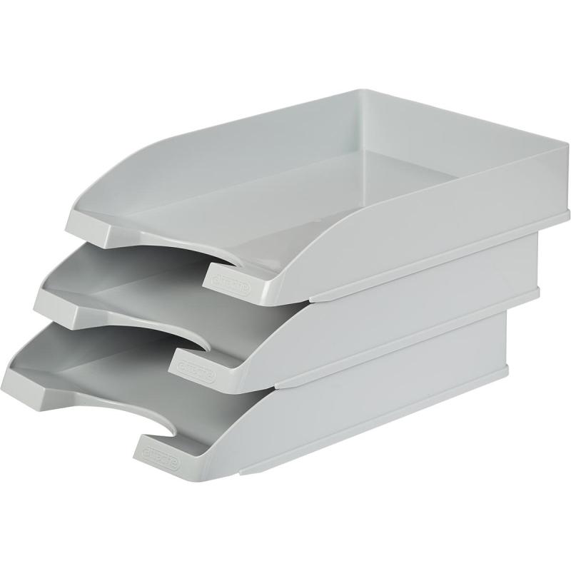 Лоток горизонтальный Attache Line серый 340х255х63мм