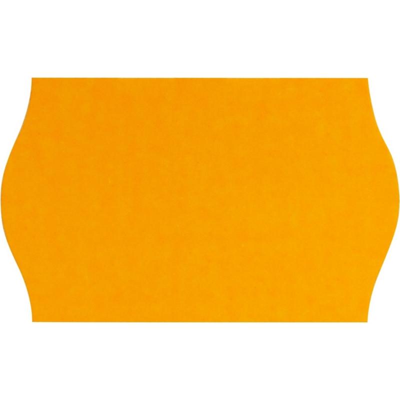 Этикет-лента 26х16 оранж волна 1000шт/рул 10рул/уп