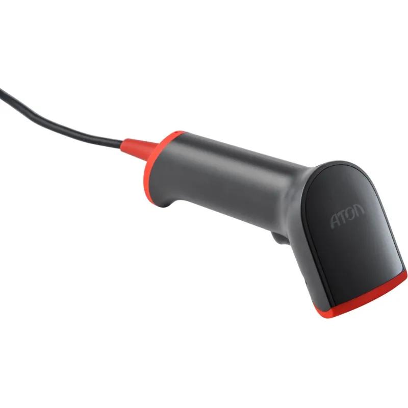 Сканер штрих-кода АТОЛ Impulse 12 (2D, серый, USB, c подставкой)