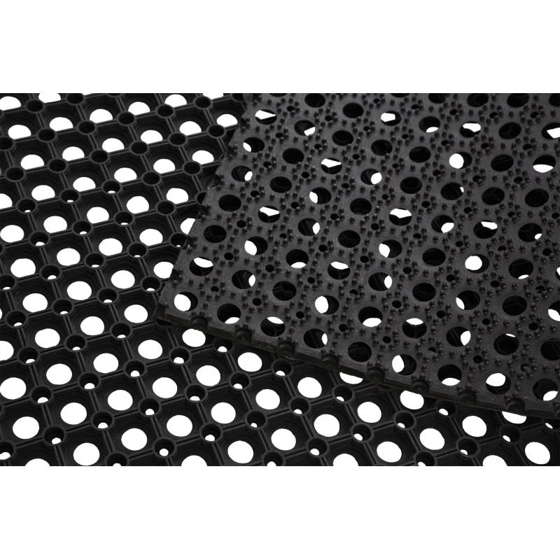 Коврик входной резиновый Luscan Professional 100x150х1,6 см черный