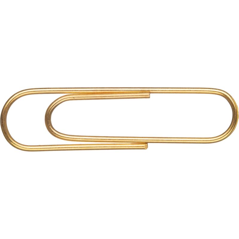 Скрепки Attache омедненные, 28 мм,негофрированные, золотистые, 50 шт/уп