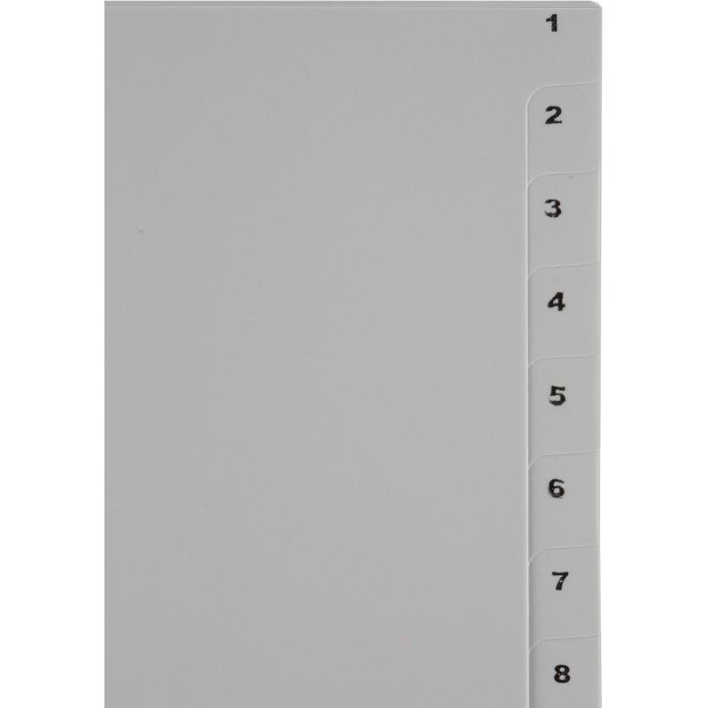 Разделитель листов 20л. цифровые пластик.Комус