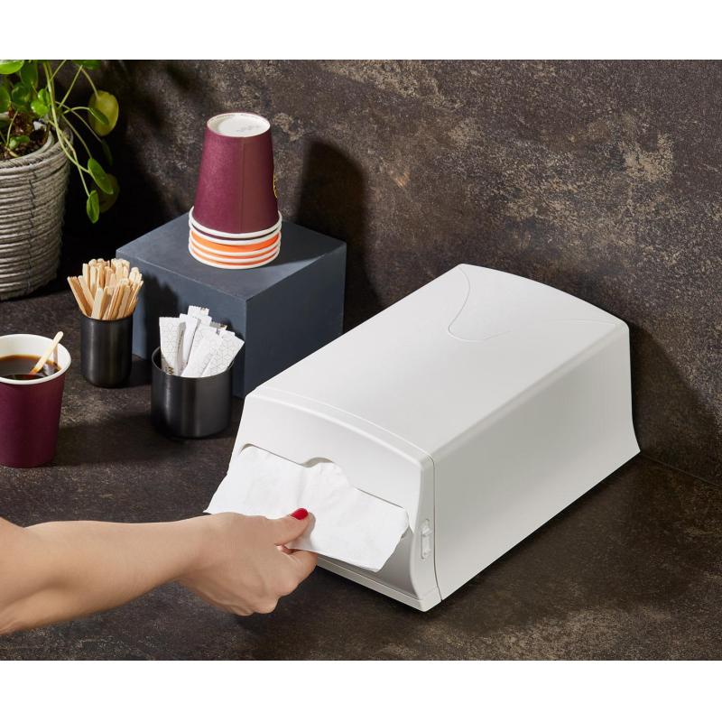 Диспенсер для салфеток Luscan Professional Optima maxline N4 белый