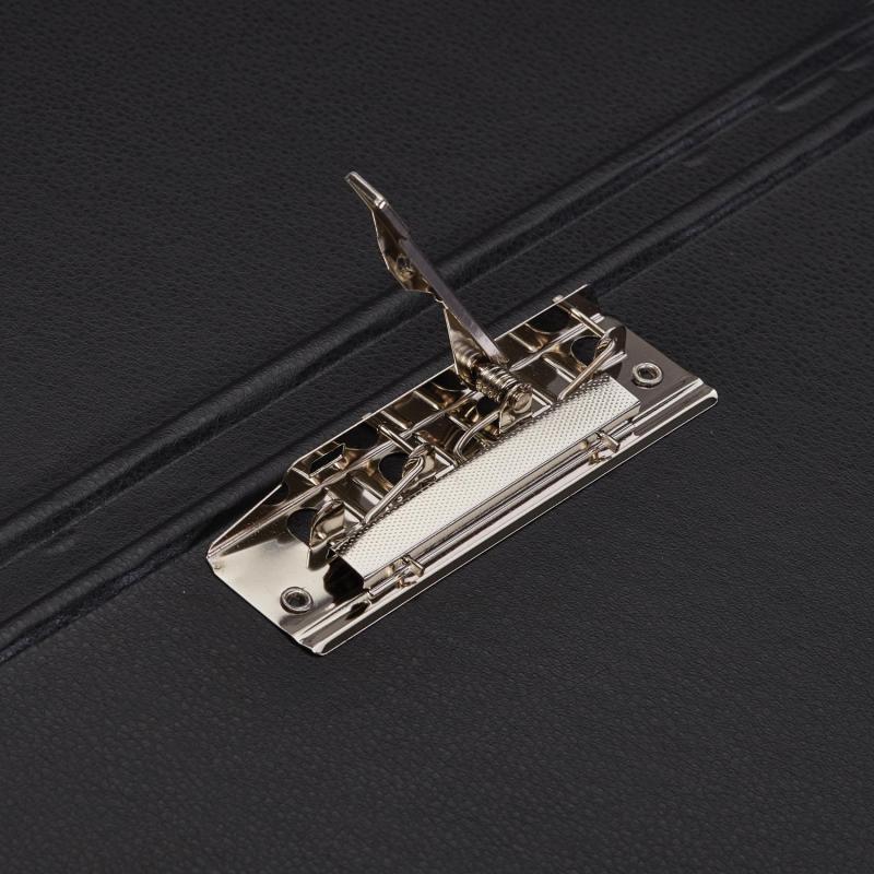 Папка с зажимом  черная Дания-Россия