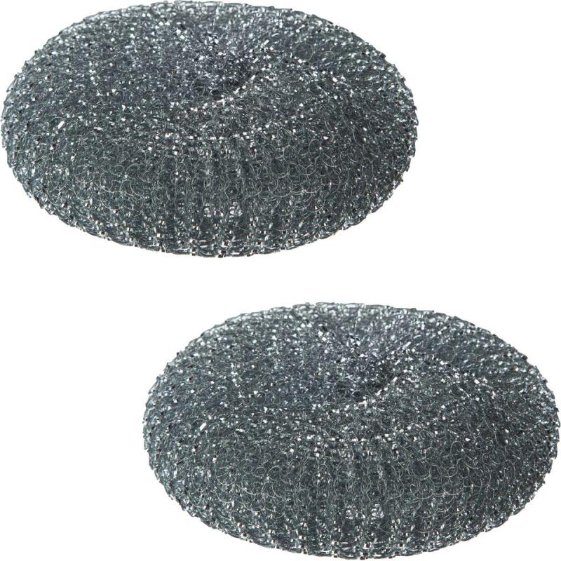 Губка-мочалка спираль Luscan Professional металлич 110х110х45 мм 60г 1шт/уп