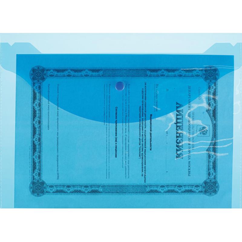 Папка-конверт на кнопке А4 Attache цвет в ассортименте 120 мкм 10 шт/уп