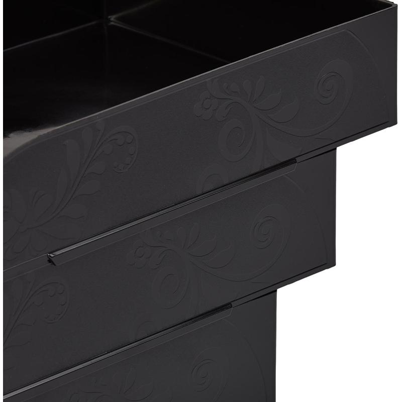 Лоток горизонтальный Комус Русская серия, черный непроз