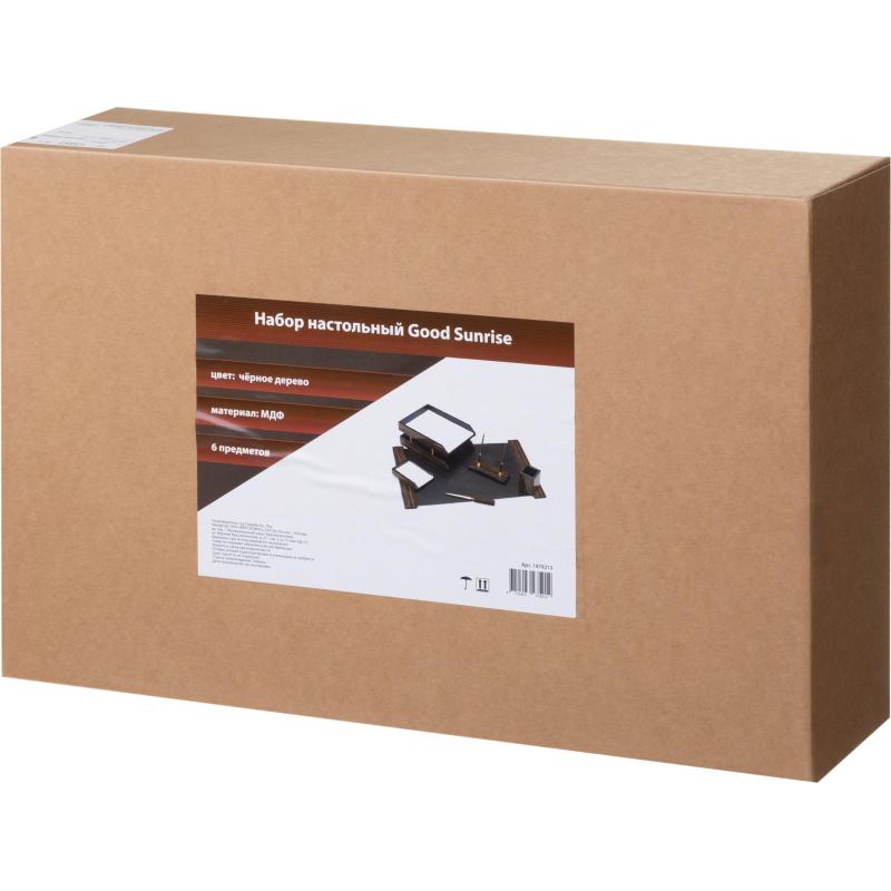 Набор настольный 6FE-1A на 6 предметов из МДФ, цвет: черное дерево