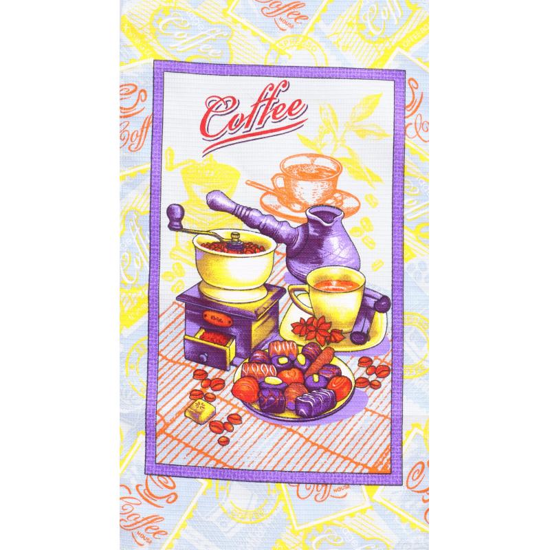 Набор полотенец 35х60- 4 шт., вафля 160 гр/м2, Кофе микс
