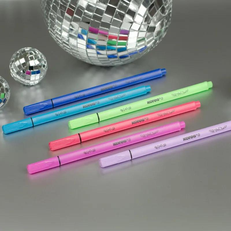 Фломастеры K-BEATS наб 26цв в коробке,пастель,неон.цв