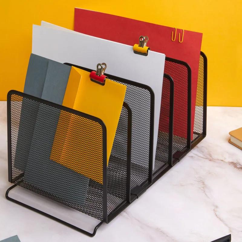 Лоток вертикальный сортер Attache 5 секций 370x205x195мм, черн