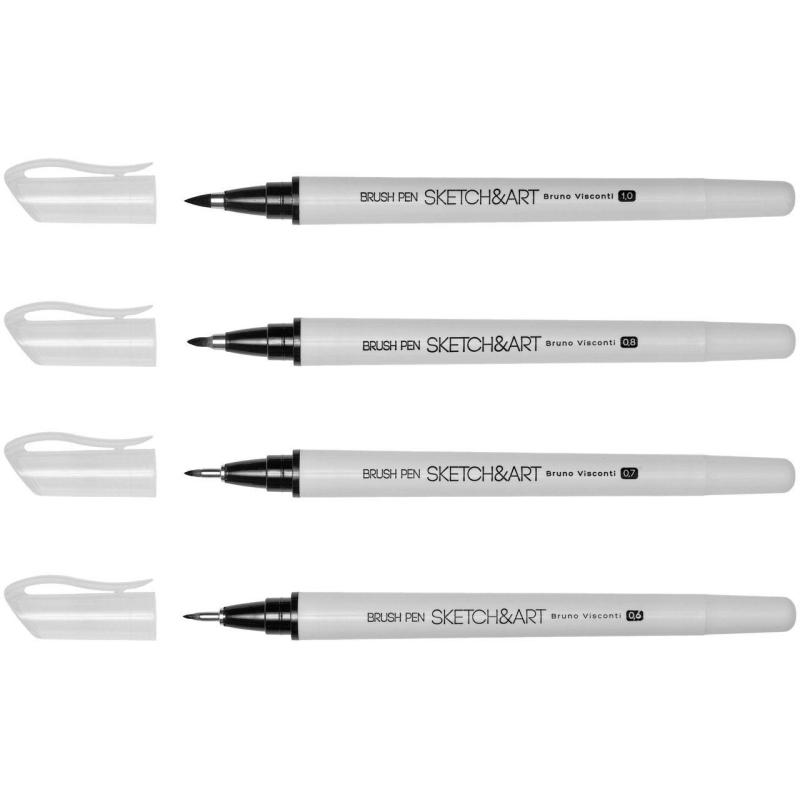 Ручка -кисть Sketch&Art 4шт/наб 36-0030