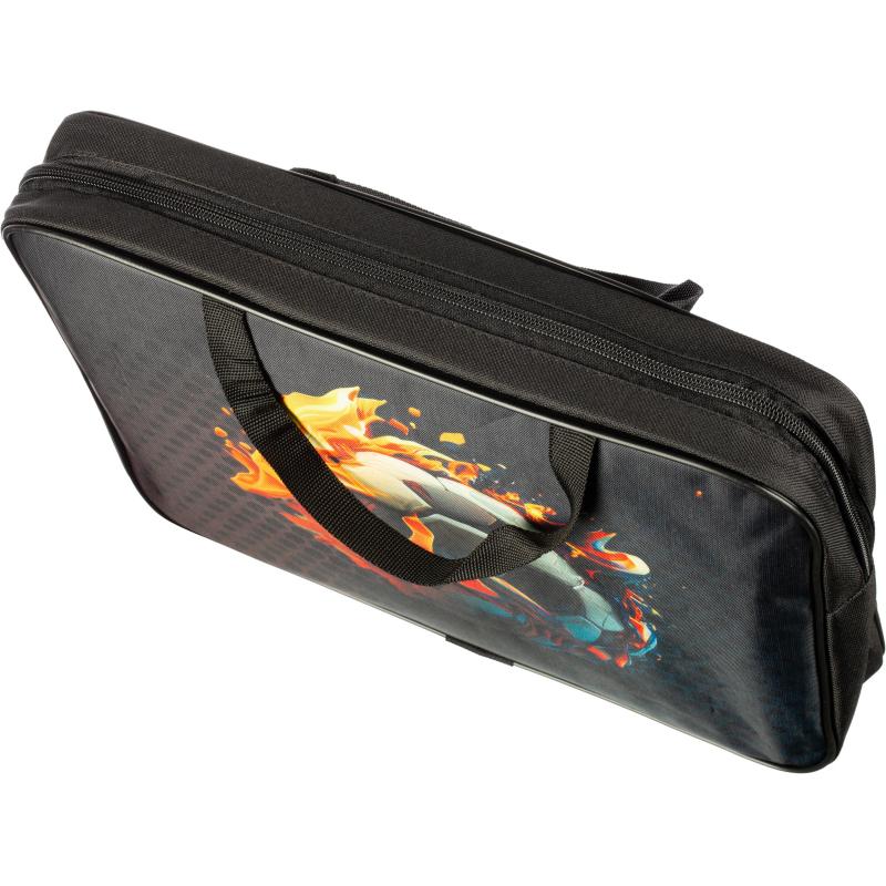 Папка школьника А4 с ручками + твердое дно,ШИРОКАЯ ПШ-11,ОГНЕННЫЕ ИГРЫ