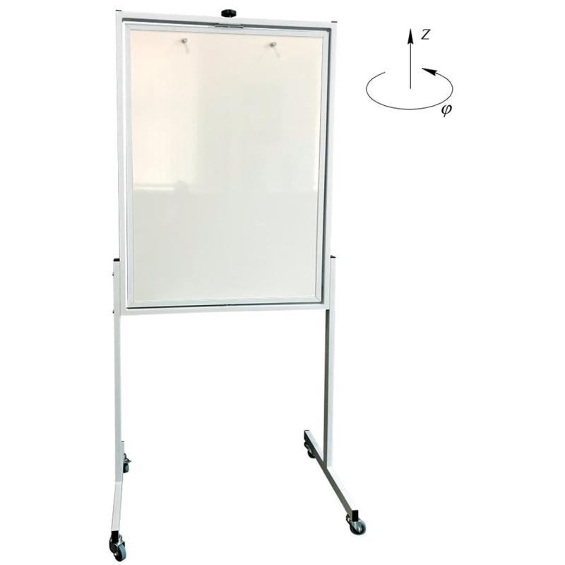 Флипчарт магнитно-маркерный Комус 70х100 двусторонний, на роликах