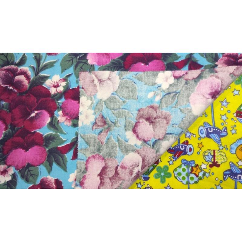 Салфетка техническая фланель 40х40 цветная 500шт/уп