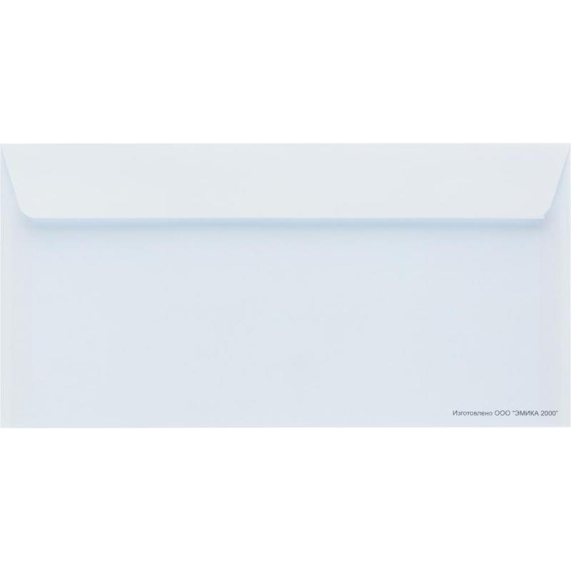 Конверт белый E65 стрип 110х220 80г КОМУС 1000шт/ уп